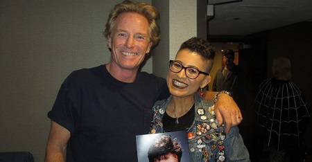 Allan posing with his current wife Sara Kayser